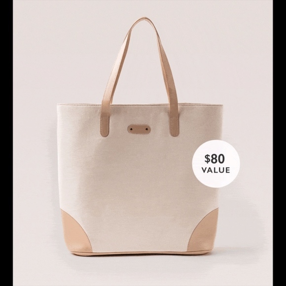 NWT October Jaipur Ivory Tote - Picture 2 of 6